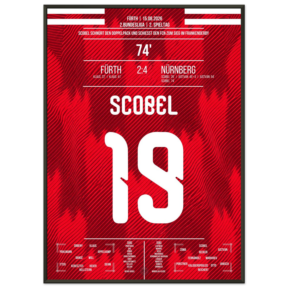 Scobel trifft doppelt beim Sieg im Frankenderby