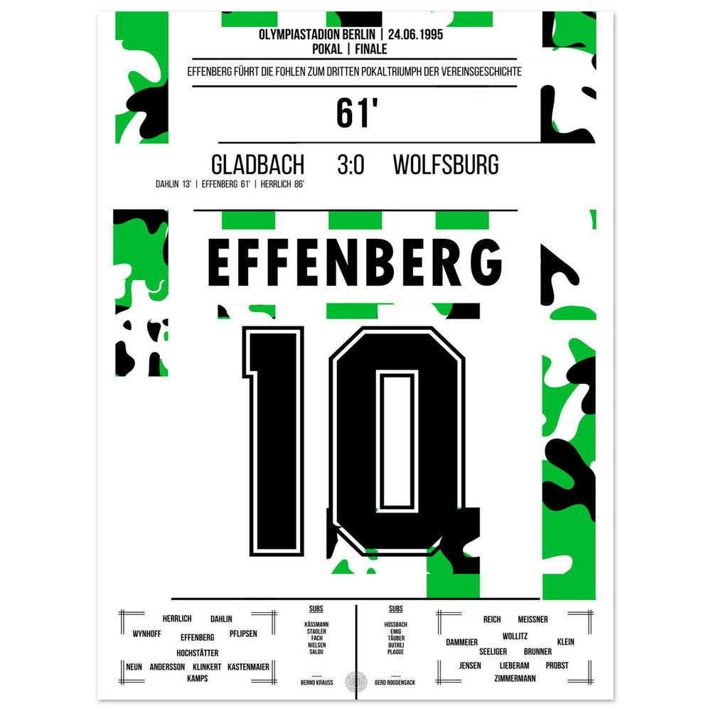 Effenberg to make it 2-0 in the DFB Cup victory against Wolfsburg in 1995