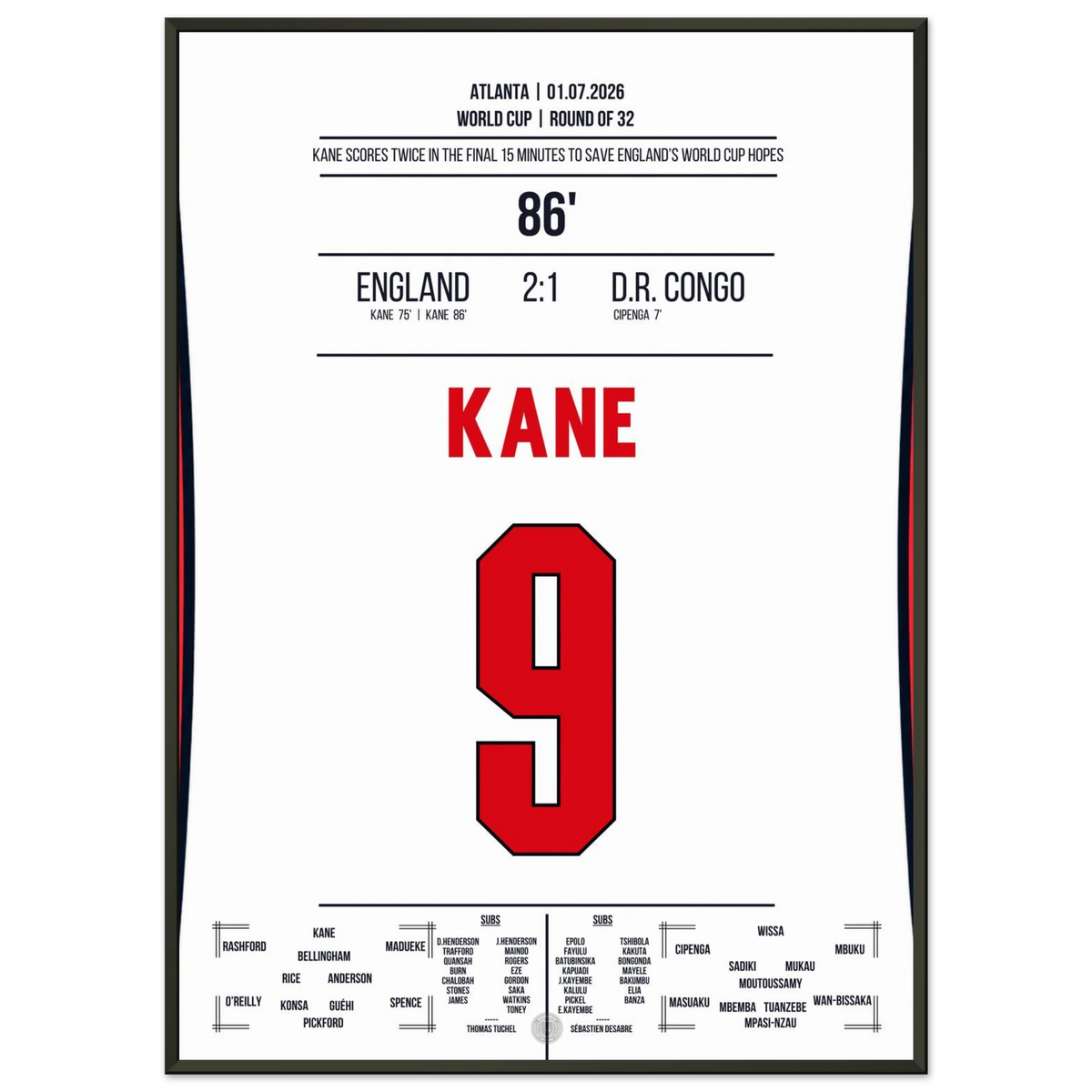 Kane turns the game around with a brace and leads England into the round of 16
