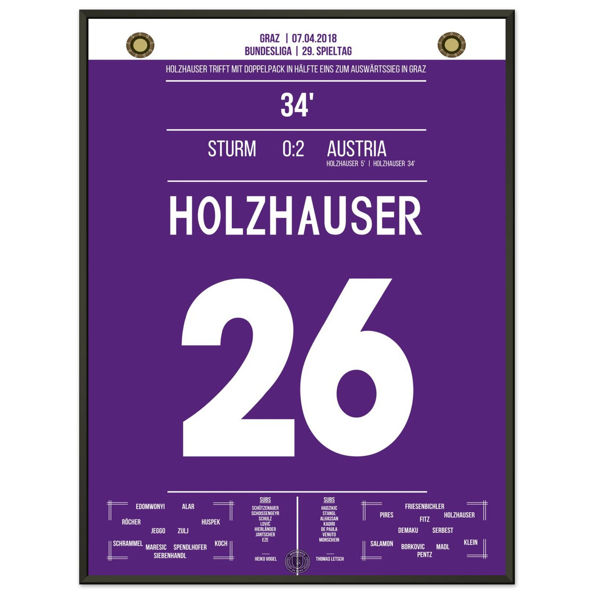Holzhauser double pack in Graz 2018