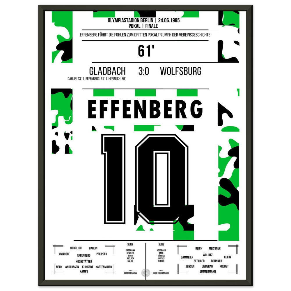 Effenberg to make it 2-0 in the DFB Cup victory against Wolfsburg in 1995