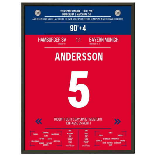Anderssons legendärer Freistosstreffer zur Last-Minute Meisterschaft 2001 