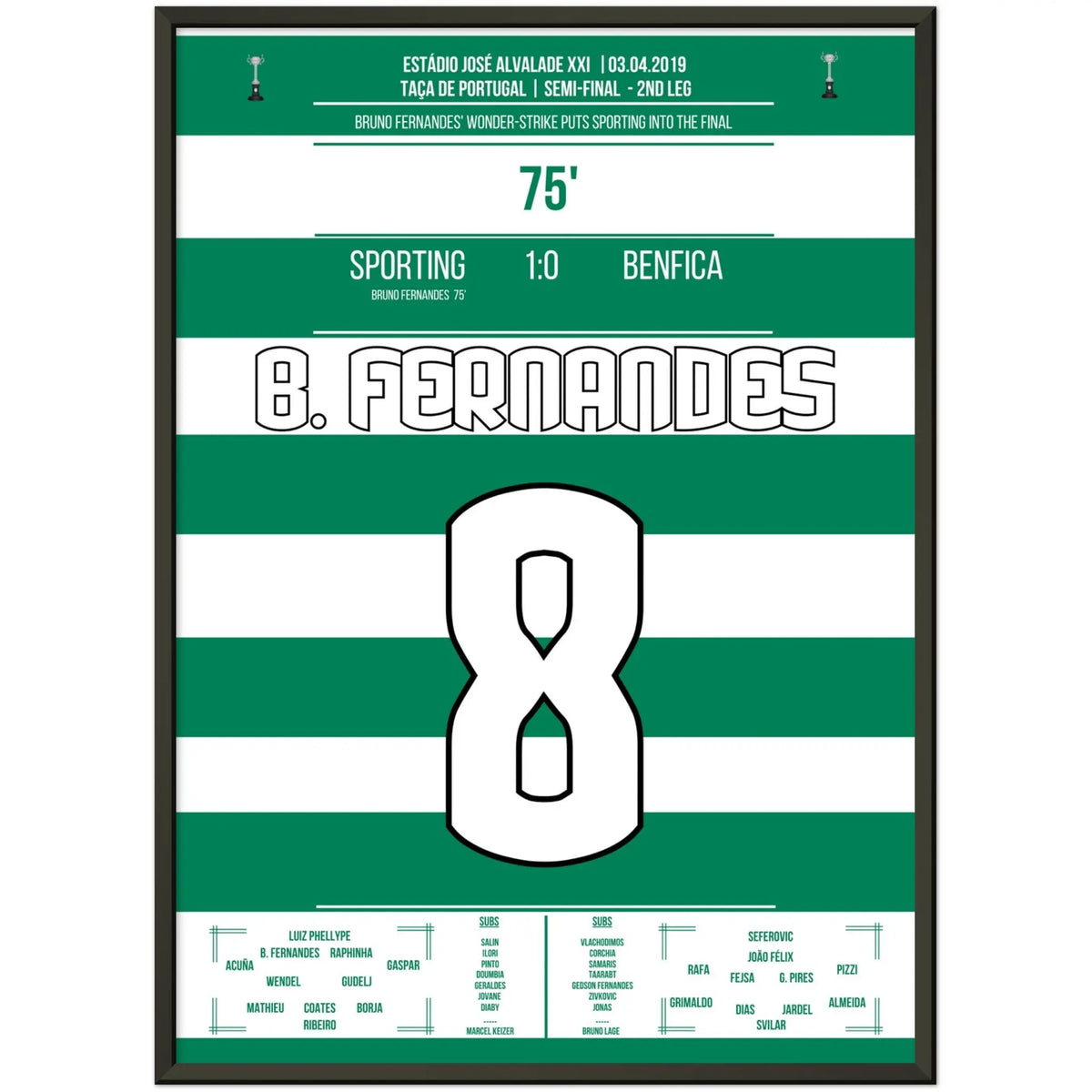 Bruno Fernandes schießt Sporting im Derby ins Pokalfinale 2019