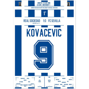 Debüt von Darko Kovacevic für Real Sociedad in 1996