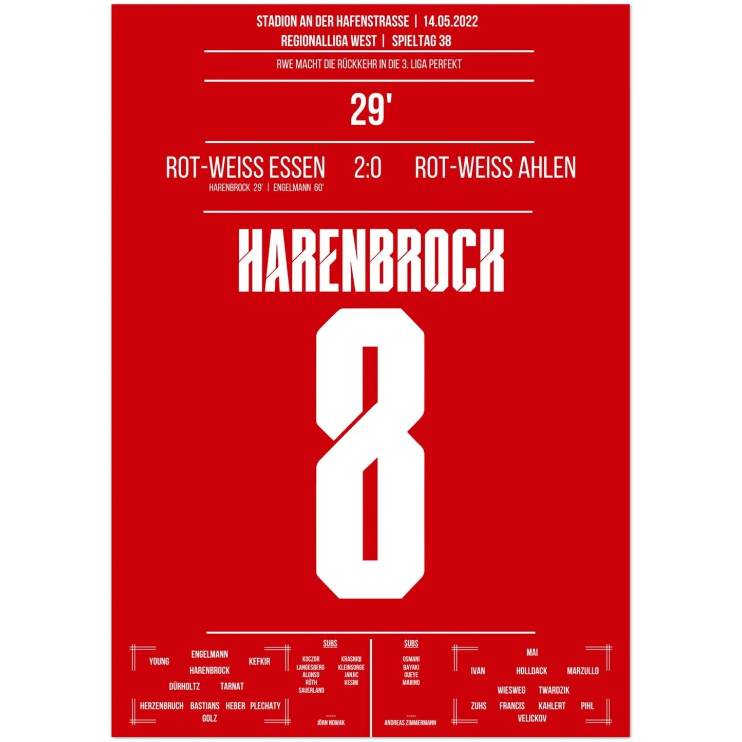Essen's return to professional football after 14 years