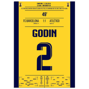 Godin Kopfball-Tor zur spanischen Meisterschaft 2014 
