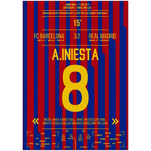 Iniesta's goal in the 2011 Supercopa victory