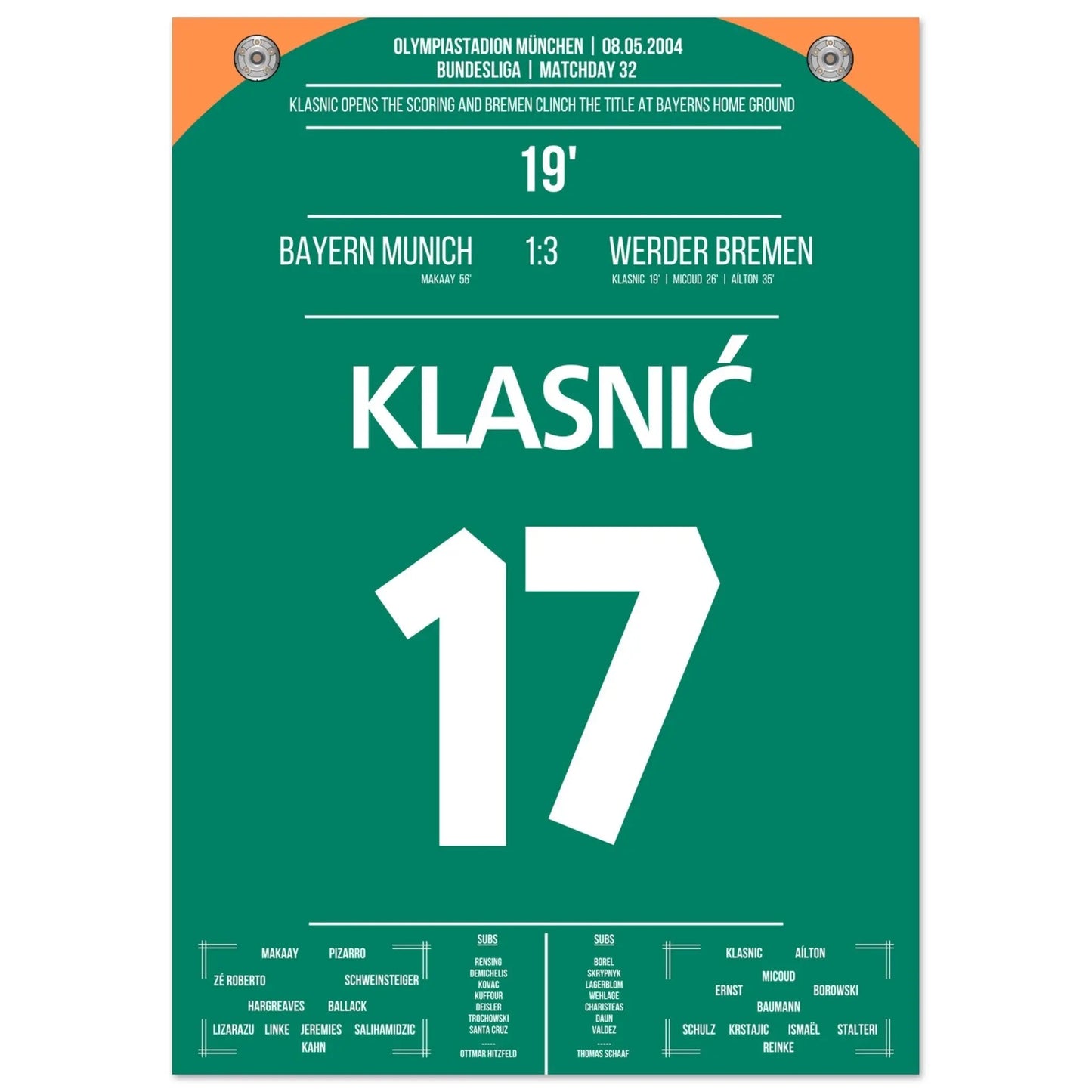 Klasnic's goal during the championship win in Munich 2004
