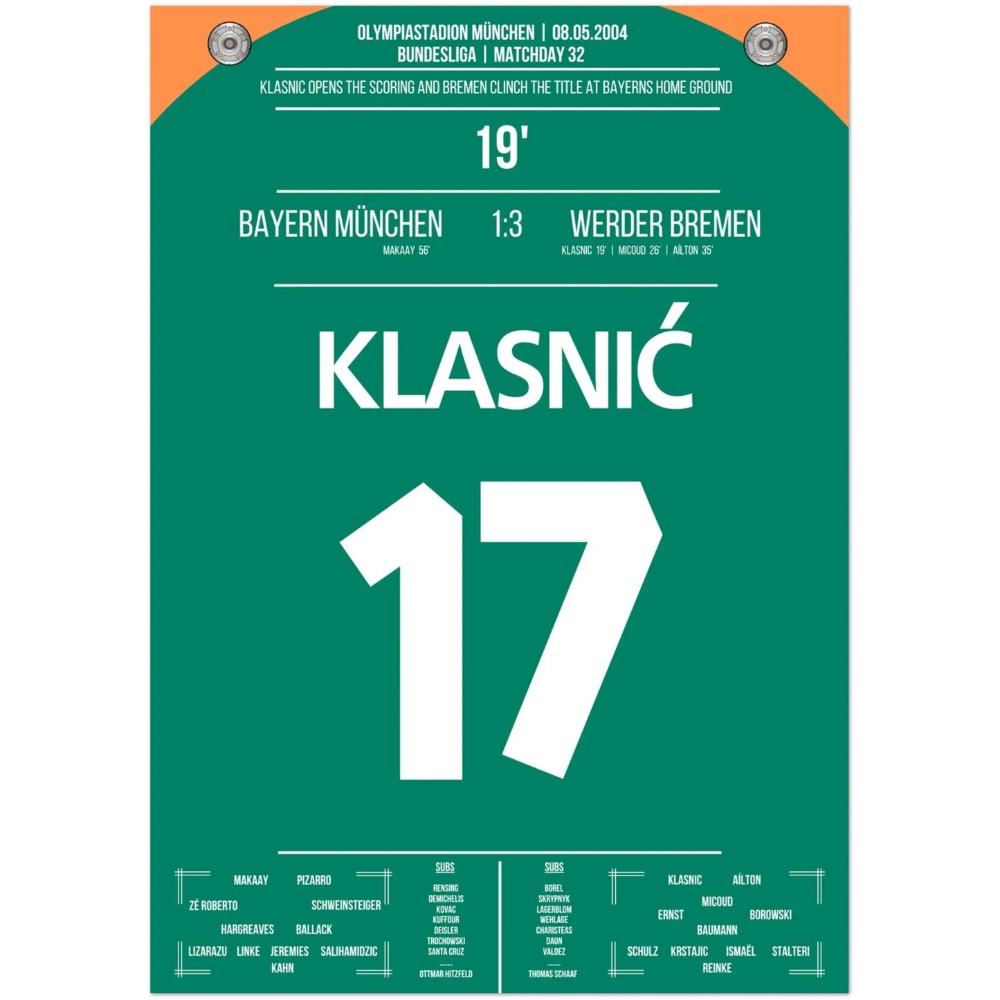 Klasnic's goal during the championship win in Munich 2004