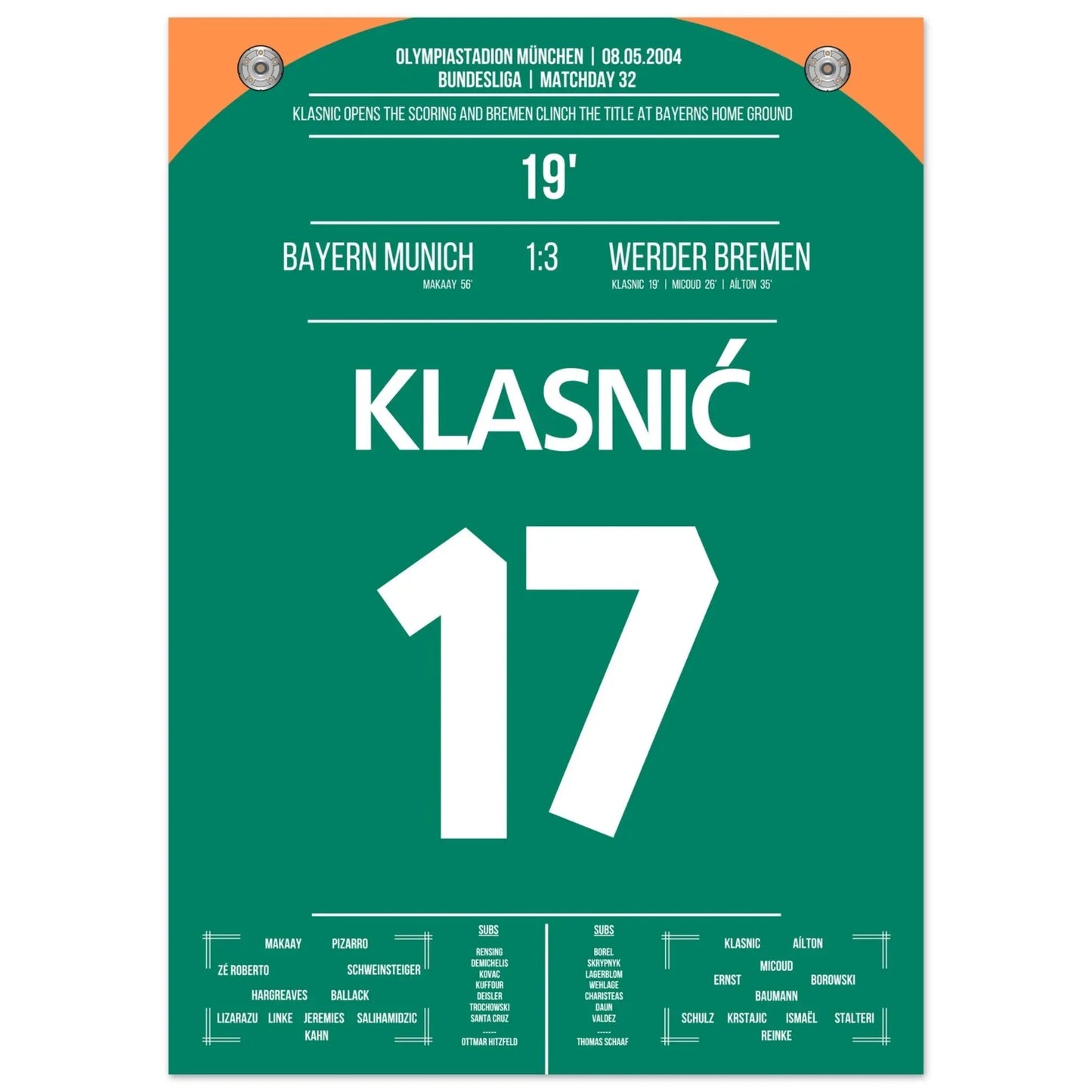 Klasnic's goal during the championship win in Munich 2004