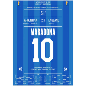 Maradonas "Hand Gottes" Tor WM 1986 Argentinien gegen England 