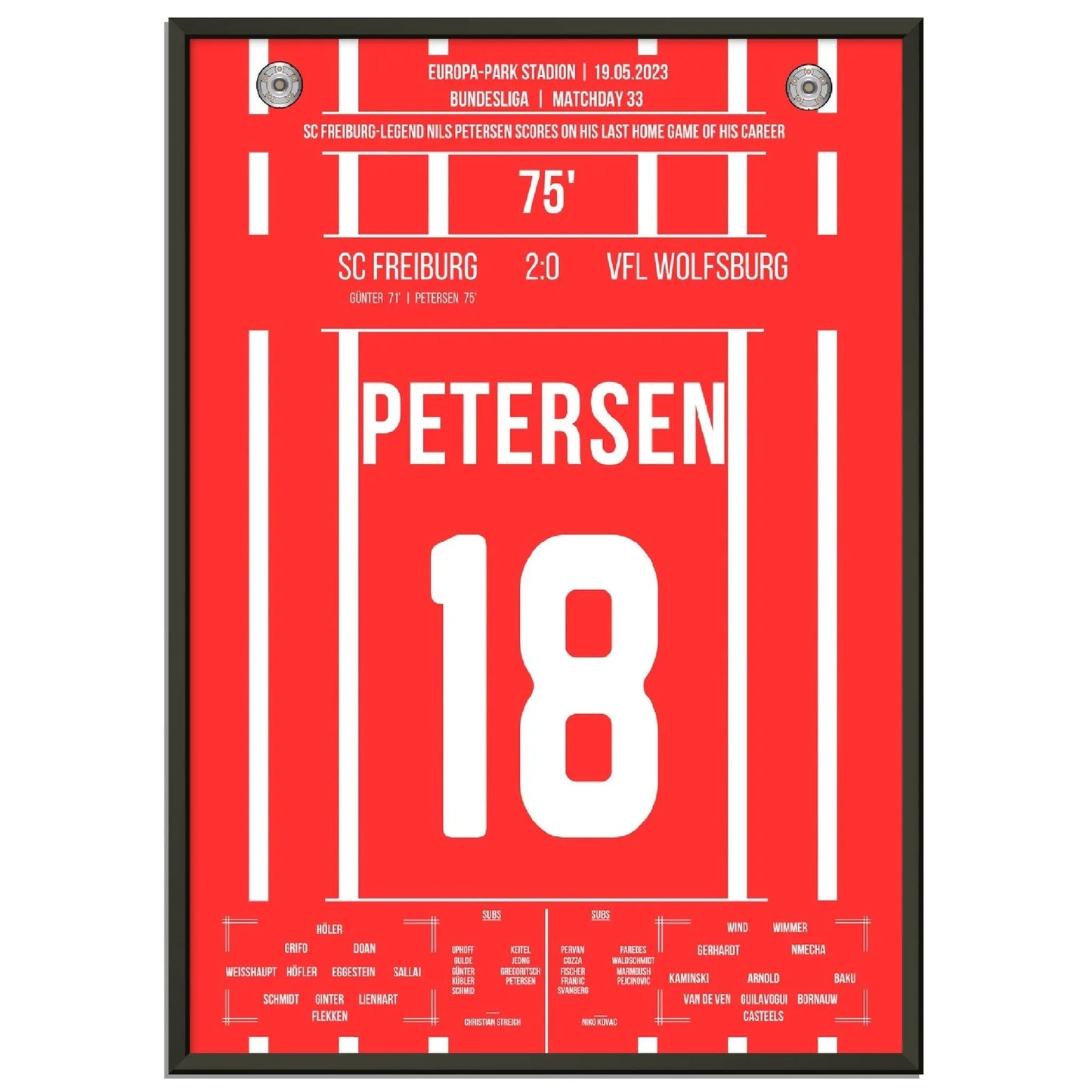 Petersens perfekter Abschied - Treffer im letzten Heimspiel für Freiburg 