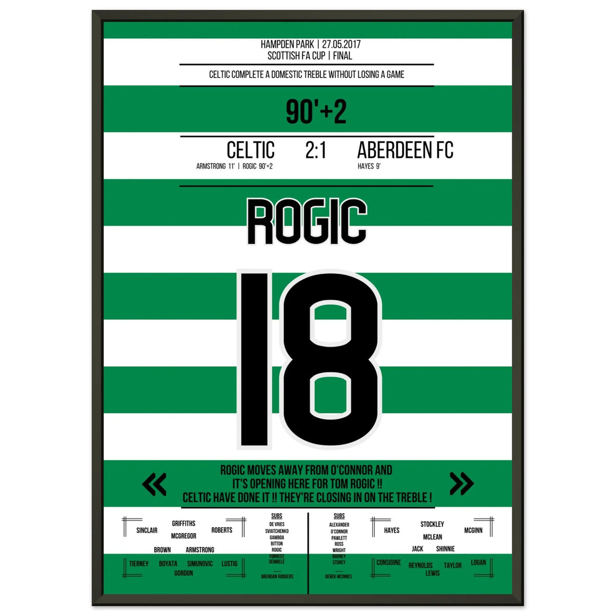 Rogic goal for the treble in 2017