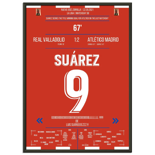 Suarez scores the winning goal for the championship on the final matchday