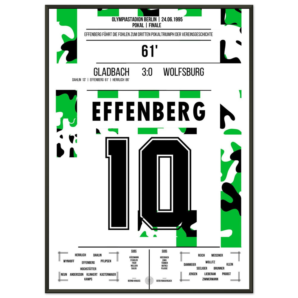 Effenberg to make it 2-0 in the DFB Cup victory against Wolfsburg in 1995