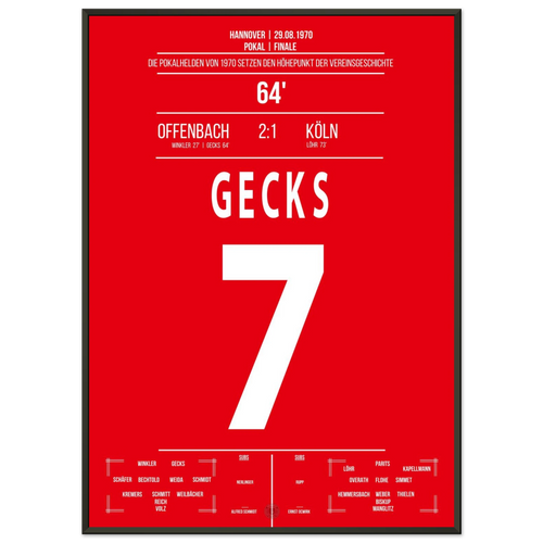 Offenbach sensationally wins the cup in 1970
