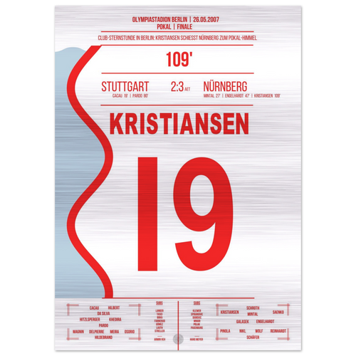 Kristiansen trifft zum Pokalsieg für Nürnberg im Pokal Finale 2007 – Metal Edition