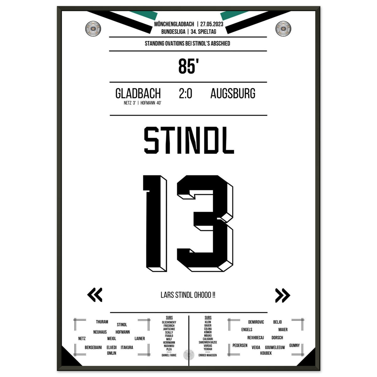 Stindl's Verabschiedung 2023