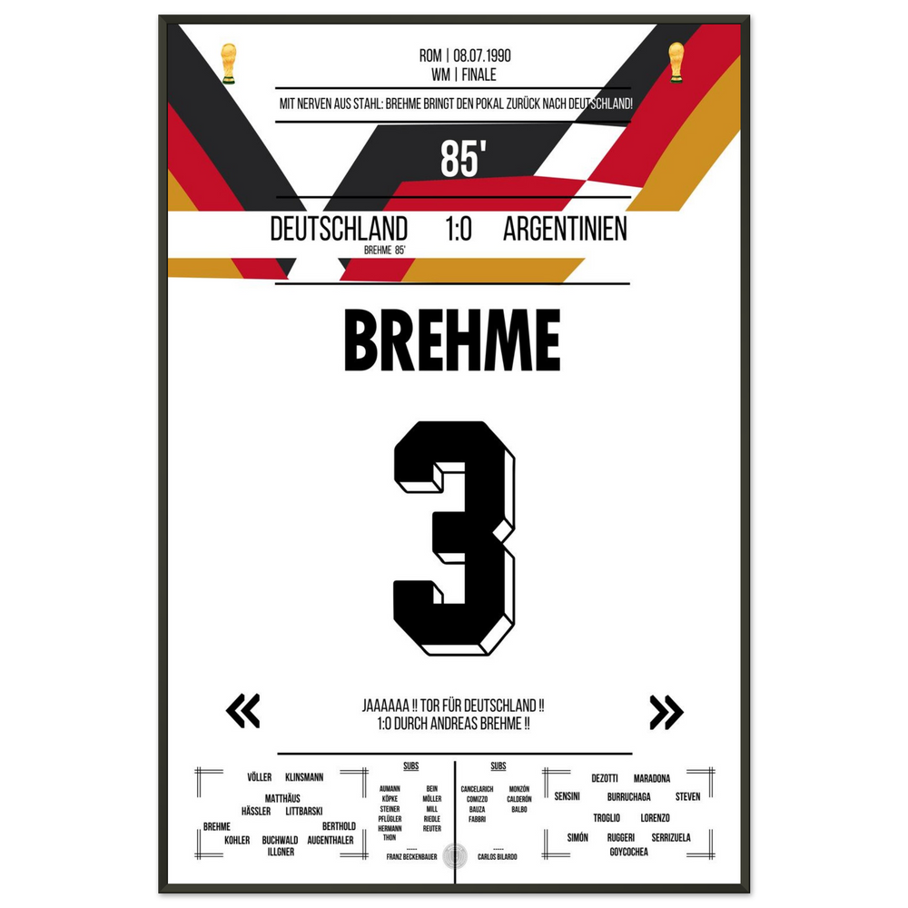 Brehme's penalty against Argentina in the 1990 World Cup final