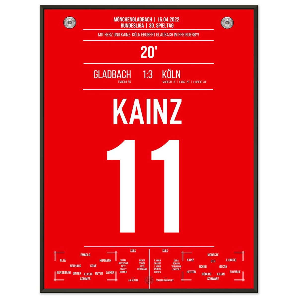 Cologne Derby Victory in Mönchengladbach Bundesliga Season 2021/22
