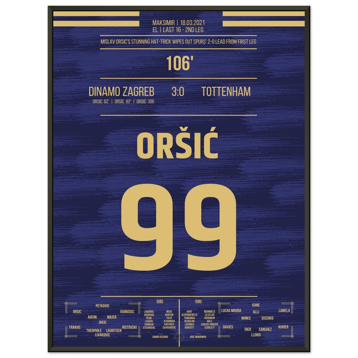 Orsic shoots Dinamo into the quarter-finals with a hat trick