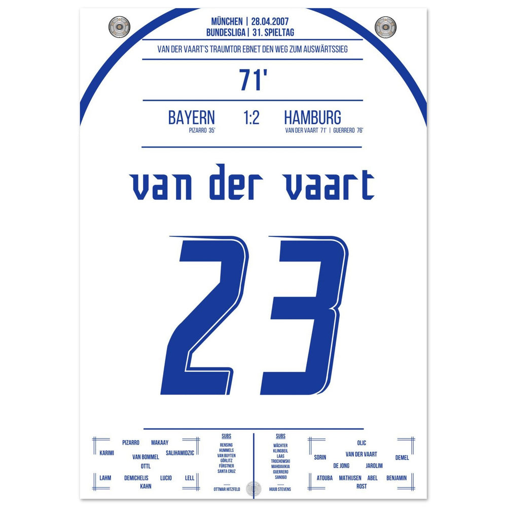 Van der Vaart's dream goal in the away victory against <tc>Bayern</tc> 2007