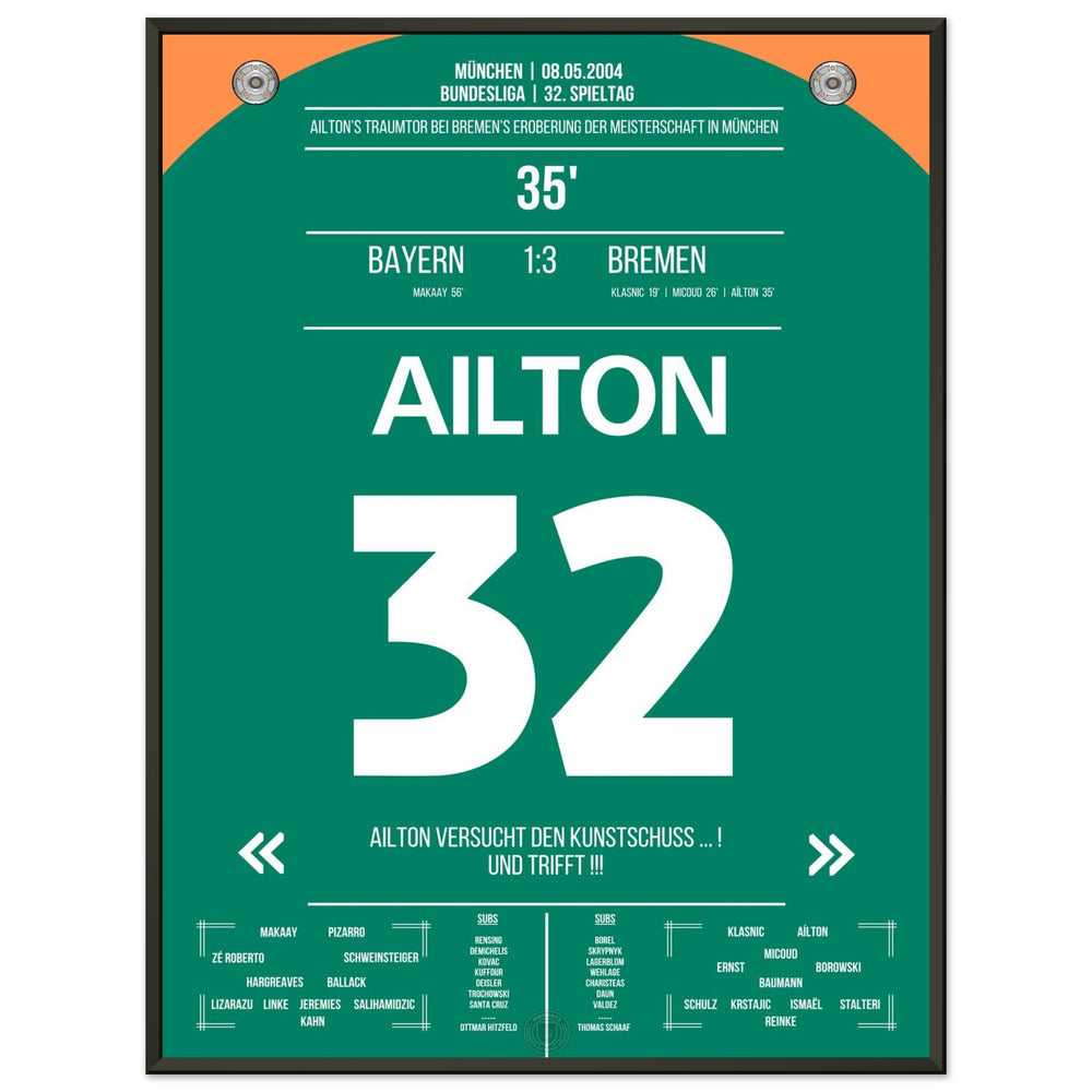 Ailton's dream goal for the championship in Munich