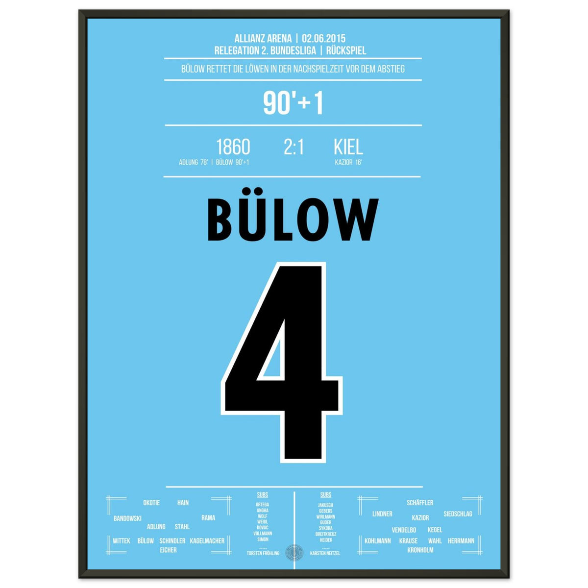 Saved in the nick of time! Bülow secures 1860’s place in the league