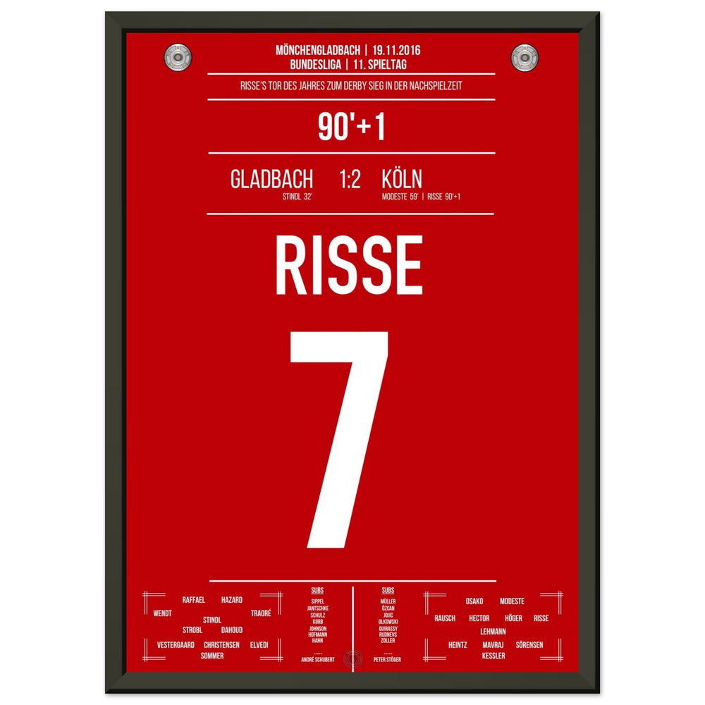 Risse's Tor des Jahres 2016 im Derby gegen Mönchengladbach