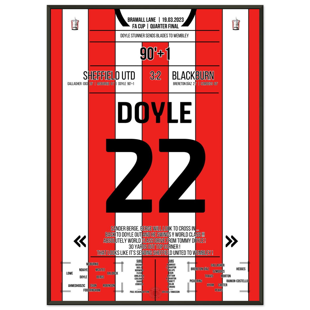 Wembley calling! Doyle's last-minute dream goal against Rovers