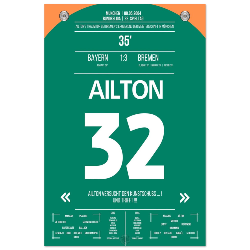 Ailton's dream goal for the championship in Munich