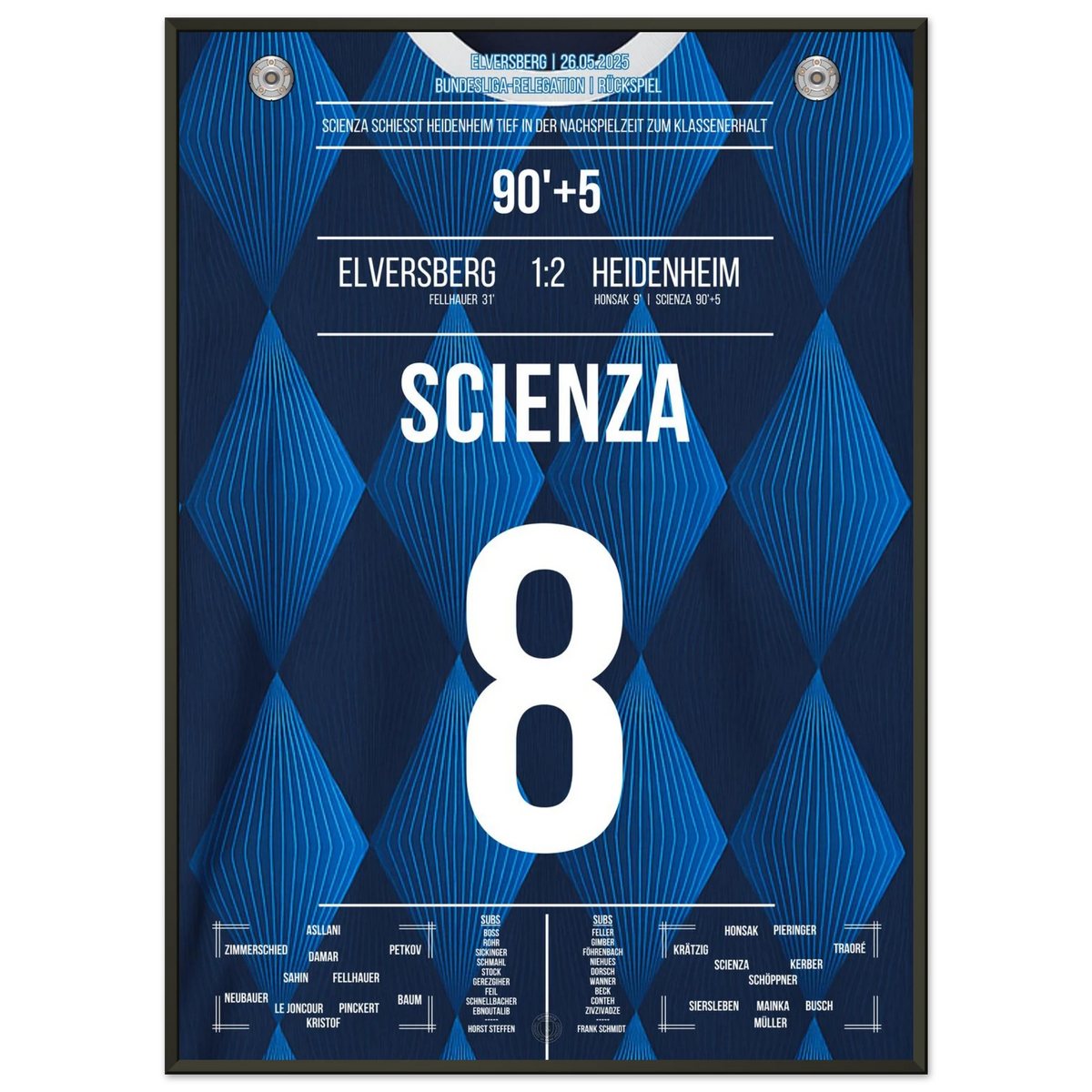 Scienza schießt Heidenheim in der Nachspielzeit zum Klassenerhalt
