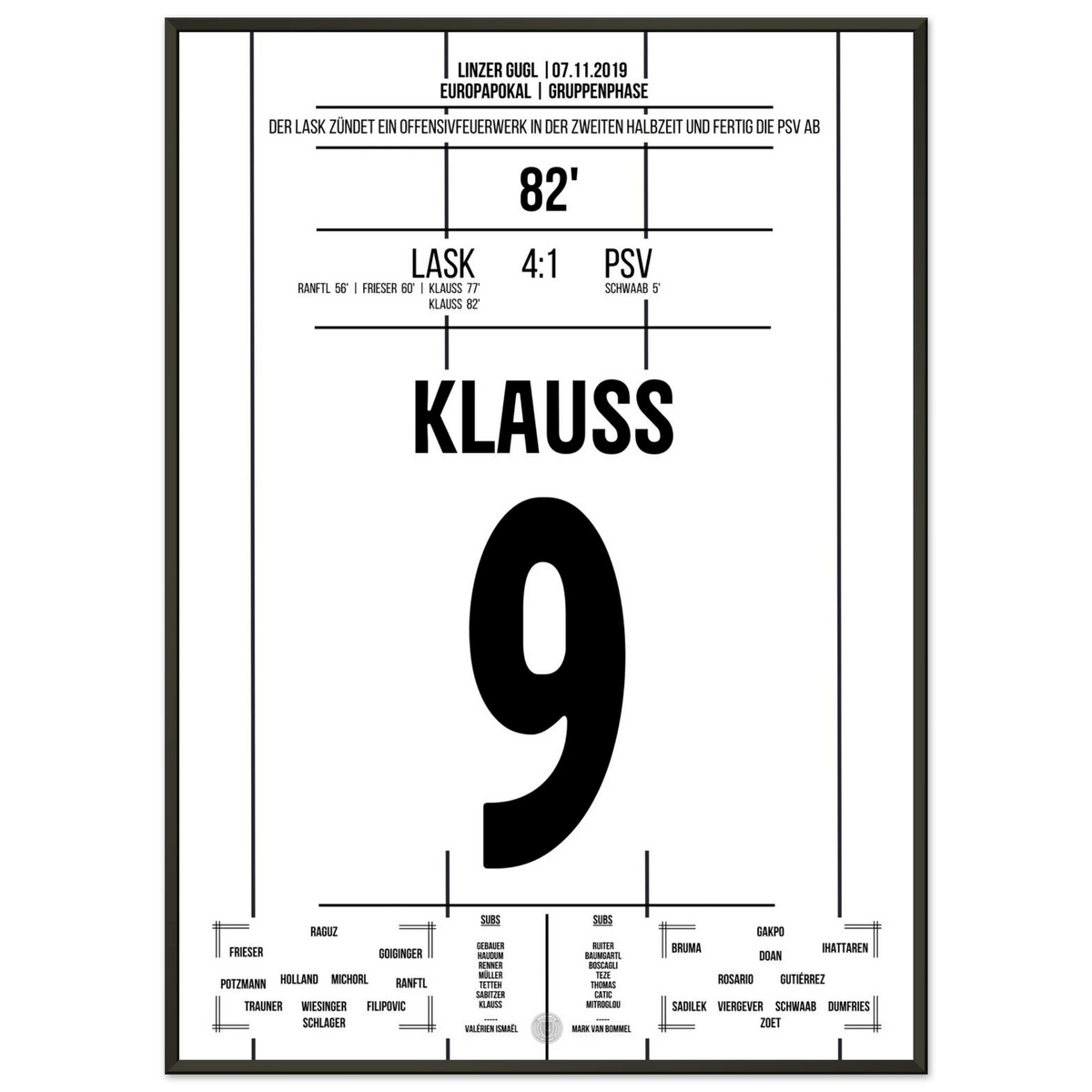 LASK shoots PSV out of the stadium