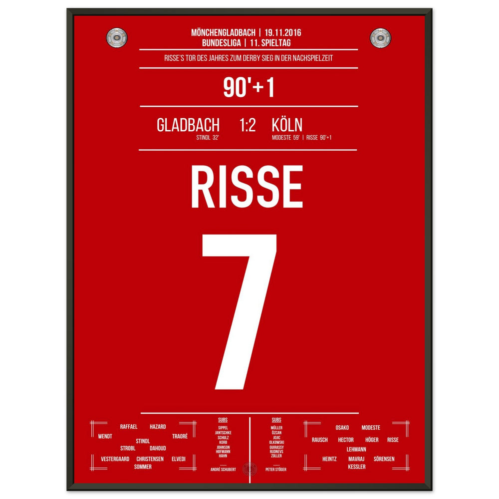 Risse's Tor des Jahres 2016 im Derby gegen Mönchengladbach