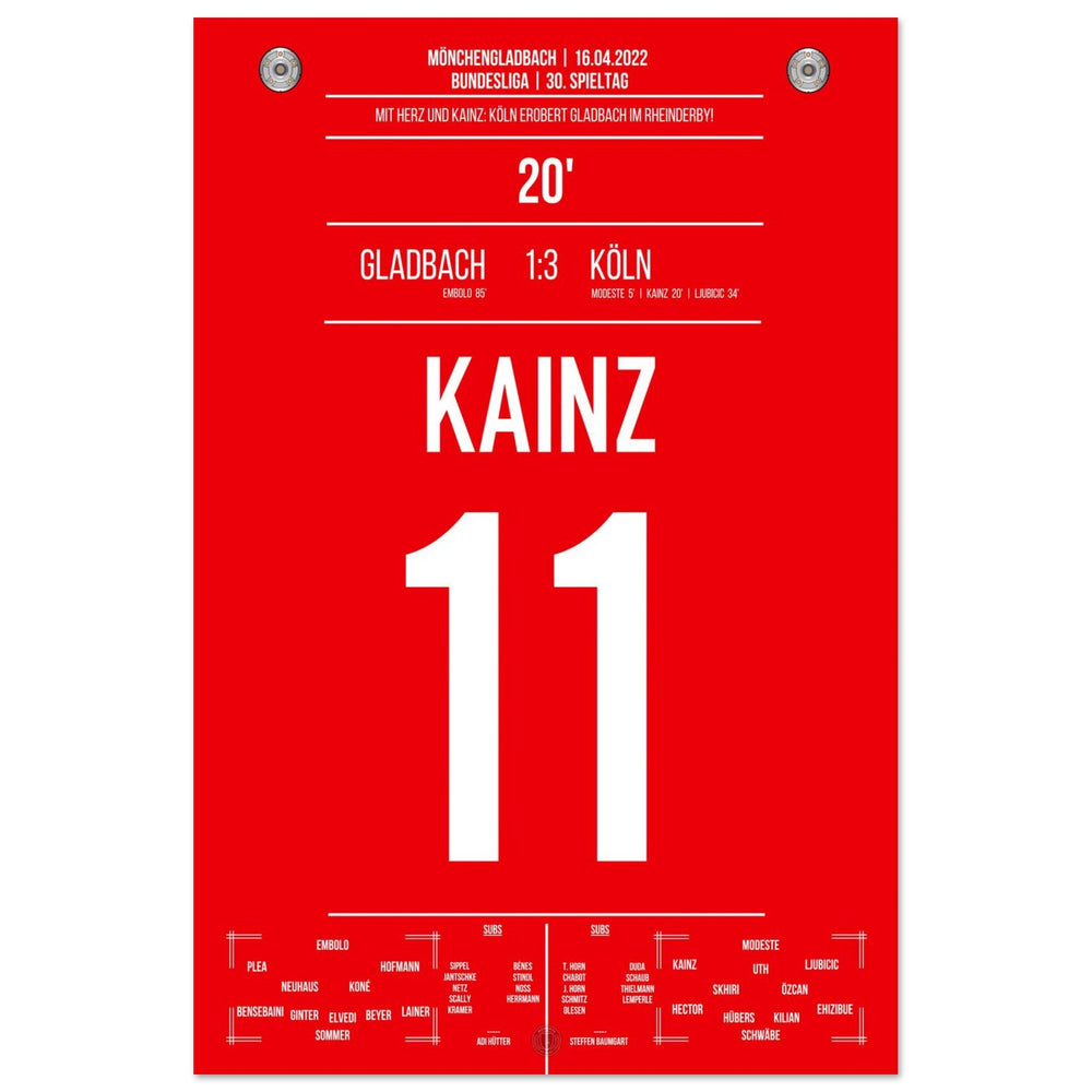 Kölner Derby-Sieg in Mönchengladbach Bundesliga Saison 2021/22