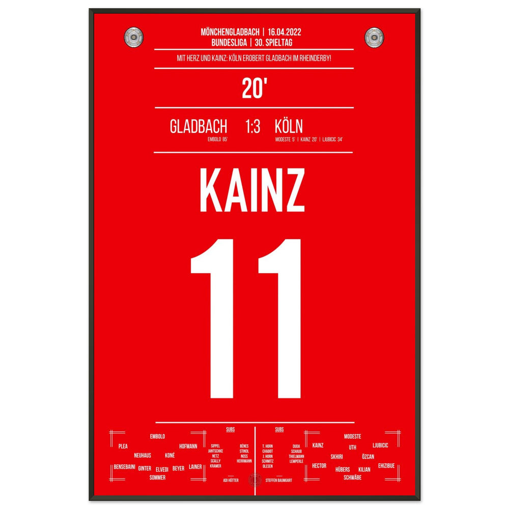 Kölner Derby-Sieg in Mönchengladbach Bundesliga Saison 2021/22