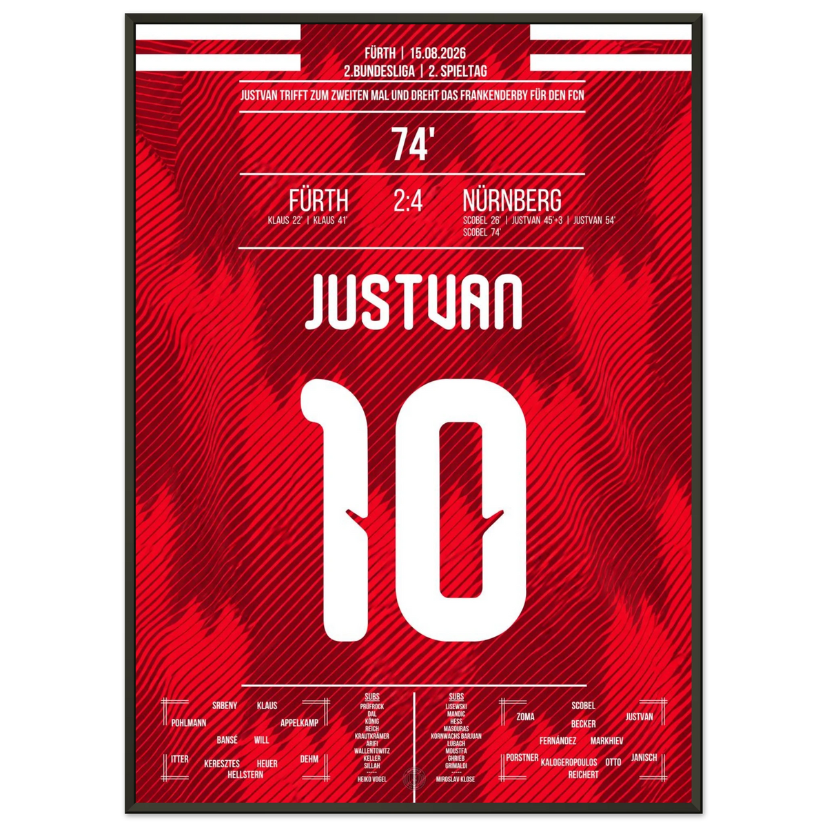 Justvan Brace Seals Win in the Franconia Derby