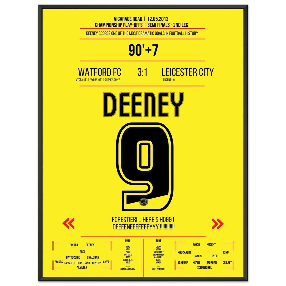 Deeneys mit dem dramatischsten Siegtreffer Watford - Leicester Playoffs 2013