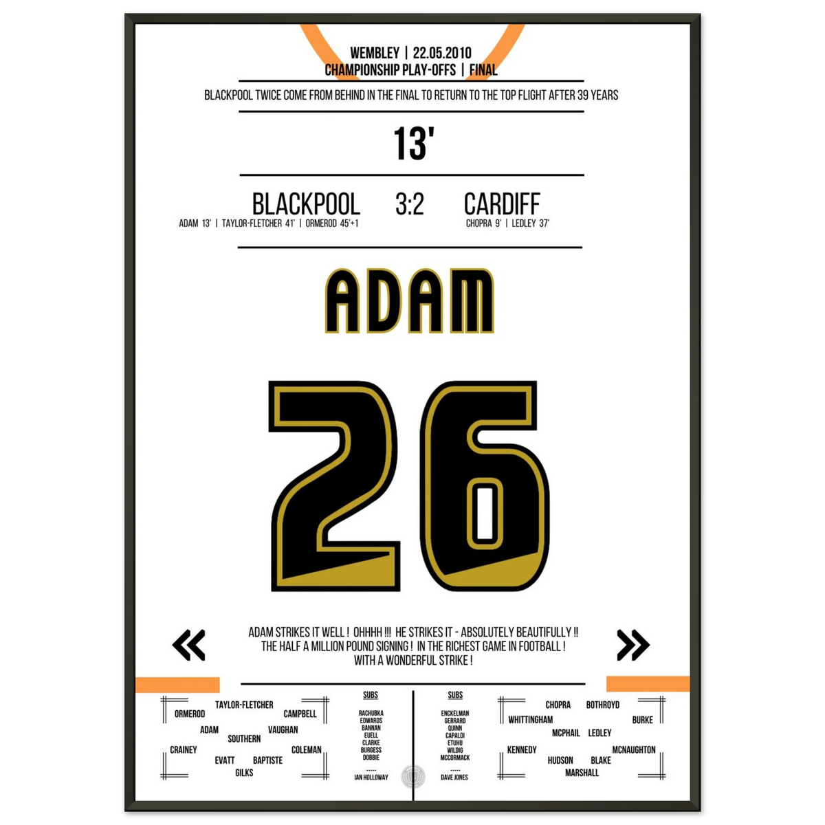 Charlie Adam's Freistoss Tor im Playoff Finale 2010