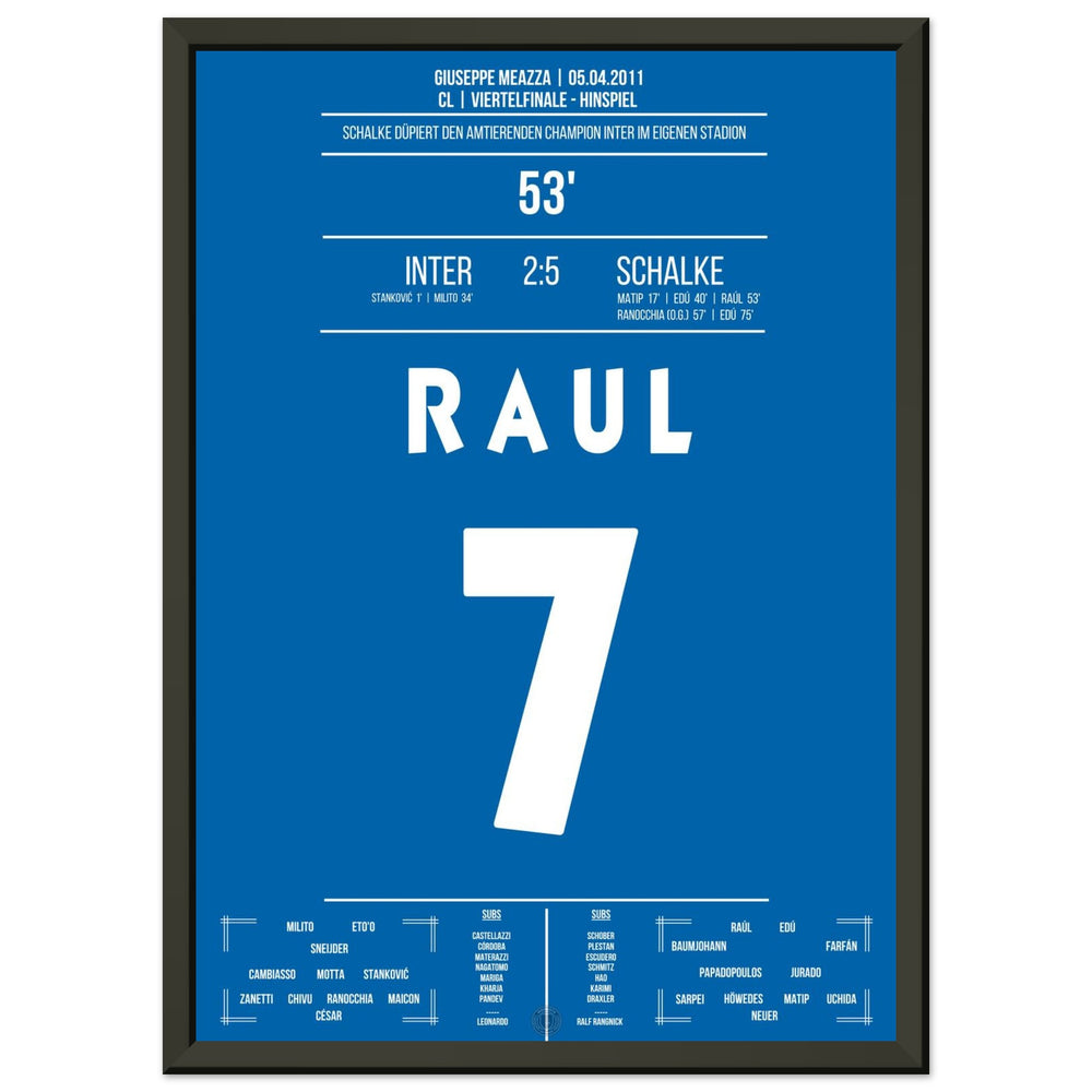 Raul's show at the gala victory against title defender Inter in the quarter-finals 2011