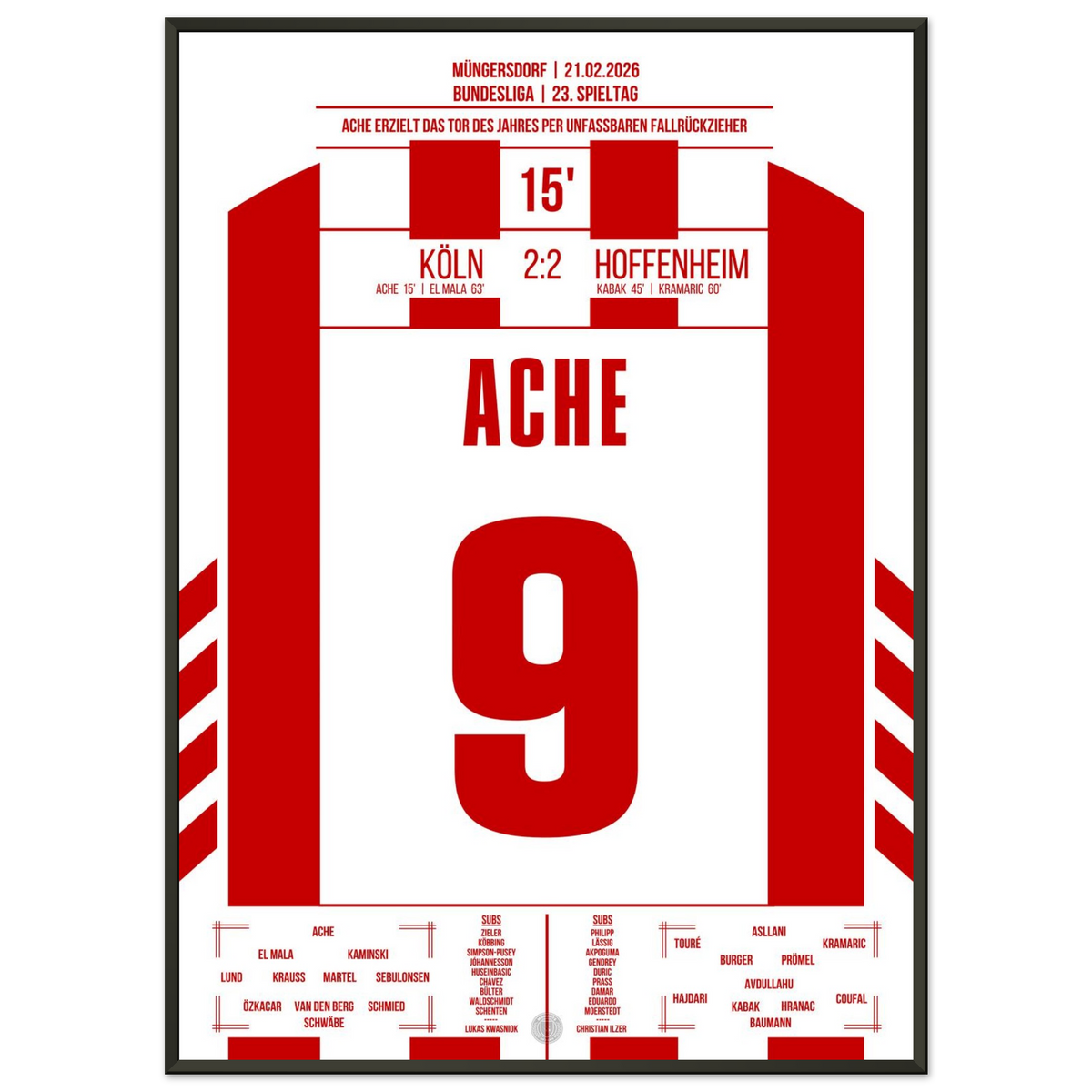 Ache takes off - overhead kick for the goal of the year!