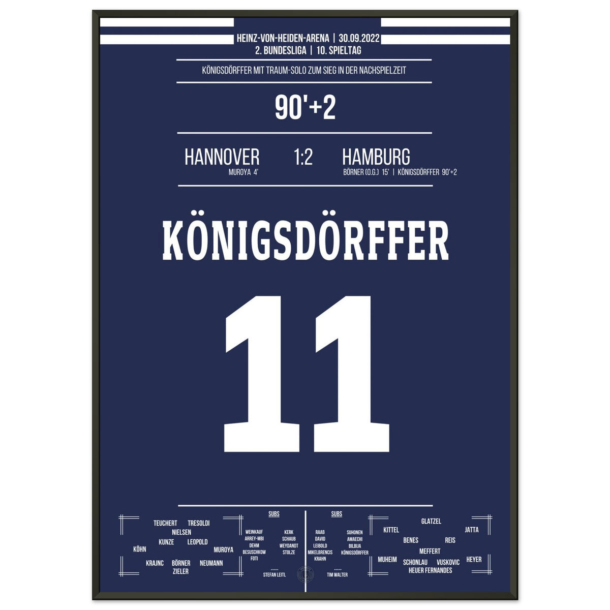 Königsdörffer's Weltklasse-Solo zum Siegtreffer in Hannover