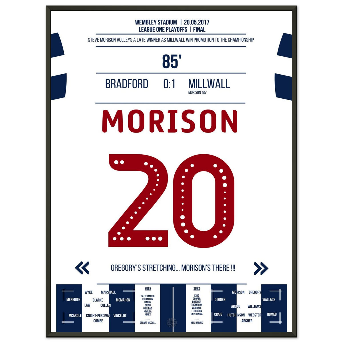 Morison's late winning goal secured promotion