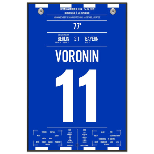 Voronin’s goal for the top of the table against Bayern 2009