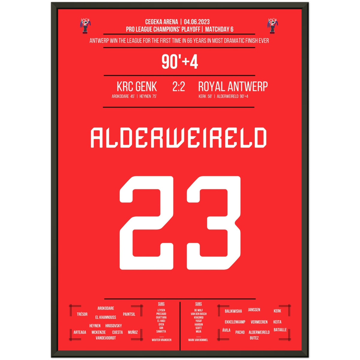 Antwerp's first championship in 66 years in the thrilling 2023 season finale