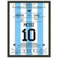 Messi macht sich unsterblich beim Gewinn der WM 2022 30x40-cm-12x16-Schwarzer-Aluminiumrahmen