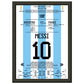 Messi macht sich unsterblich beim Gewinn der WM 2022 A4-21x29.7-cm-8x12-Schwarzer-Aluminiumrahmen