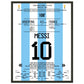 Messi macht sich unsterblich beim Gewinn der WM 2022 45x60-cm-18x24-Schwarzer-Aluminiumrahmen